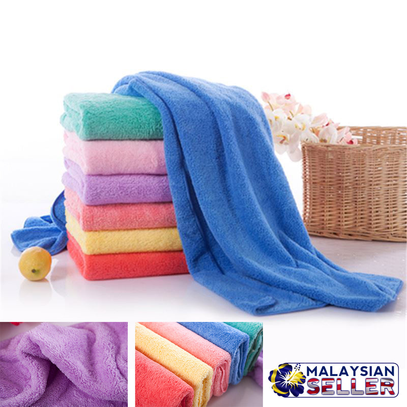 idrop Set of 2 Microfiber Quick Dry Adults Super Soft Absorbent Bath Towel