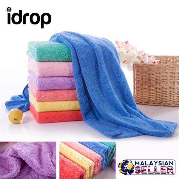 idrop Set of 2 Microfiber Quick Dry Adults Super Soft Absorbent Bath Towel