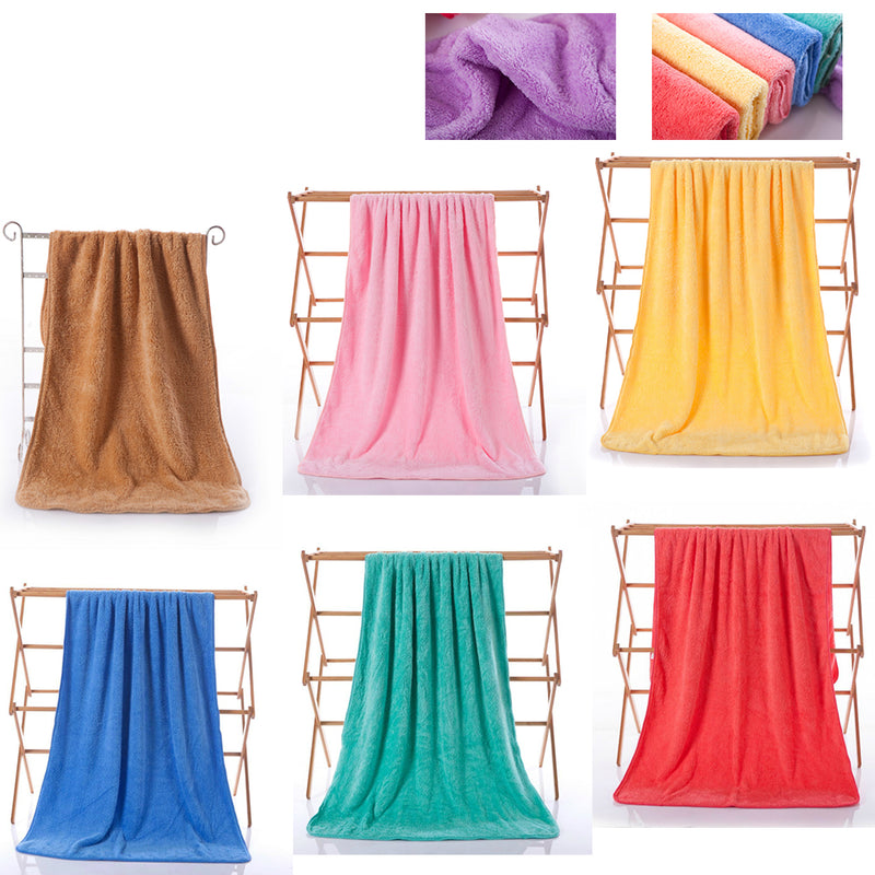 idrop Set of 2 Microfiber Quick Dry Adults Super Soft Absorbent Bath Towel