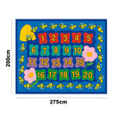 idrop Education And Learning Bees Alphabets and Numbers Carpet for Children Kids Toys [ CP04 ]
