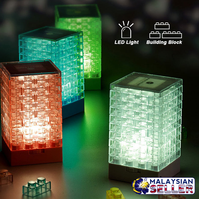 idrop DIY LED Mini Table Desk Building Blocks Lamps for Room Decor