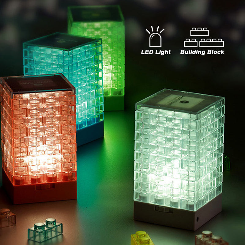 idrop DIY LED Mini Table Desk Building Blocks Lamps for Room Decor