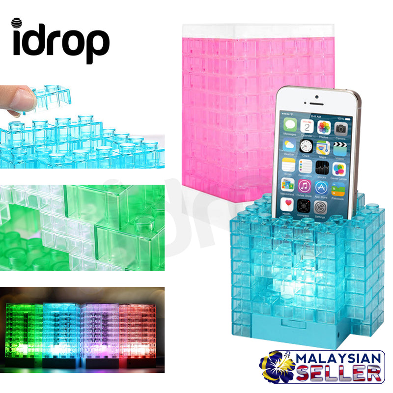idrop DIY LED Mini Table Desk Building Blocks Lamps for Room Decor