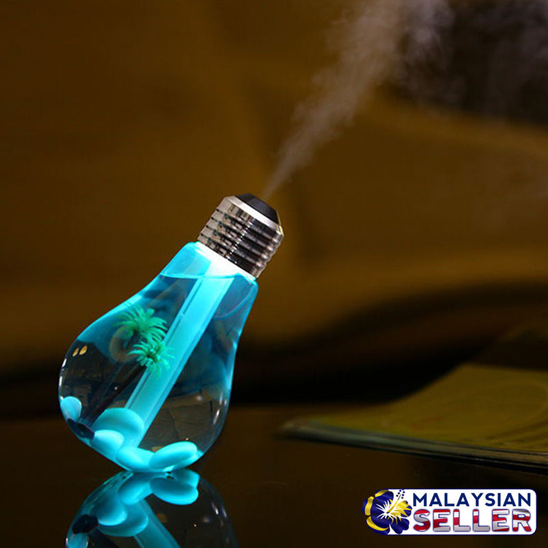 idrop Mini Bulb Humidifier Purifier Diffuser Atomizer Colorful Night Light 400ml