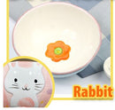 idrop [ 15CM / 1 PC ] Children Ceramic Food Bowl Tableware Set / Set Mangkuk Makan Seramik Kanak-Kanak / 陶瓷碗 6^陶瓷碗浮雕手绘-