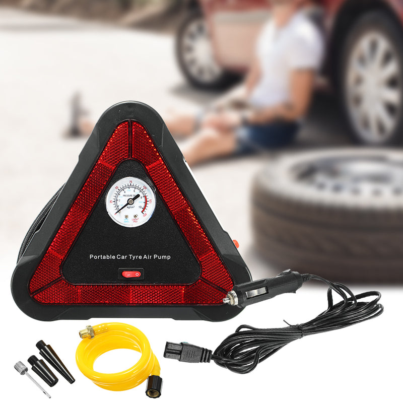 idrop LED Light Portable Mini Emergency Car Tyre Pump DC12V 150 PSI