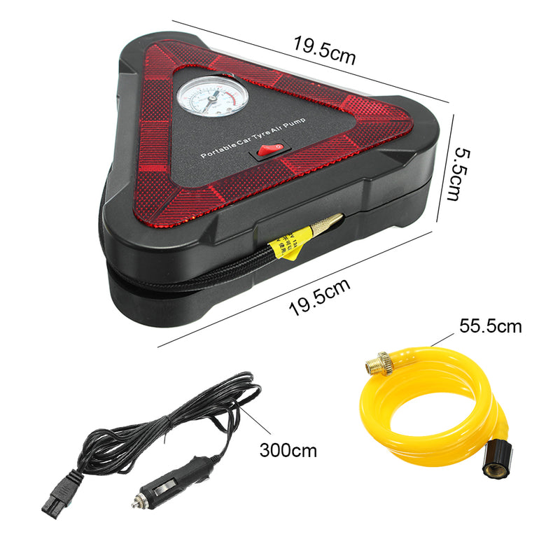 idrop LED Light Portable Mini Emergency Car Tyre Pump DC12V 150 PSI