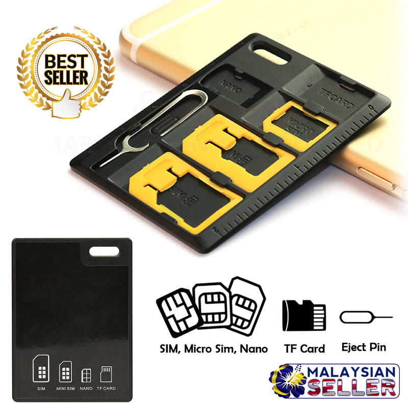 idrop Slim Compact SIM Card Holder & MicroSD Card Storage Case for Smart Phone