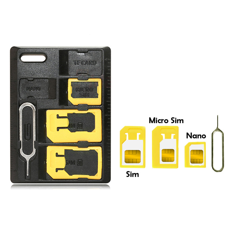 idrop Slim Compact SIM Card Holder & MicroSD Card Storage Case for Smart Phone