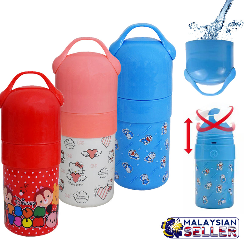 idrop 2in 1 Cartoon Design Portable Children Mini Fan Bottle