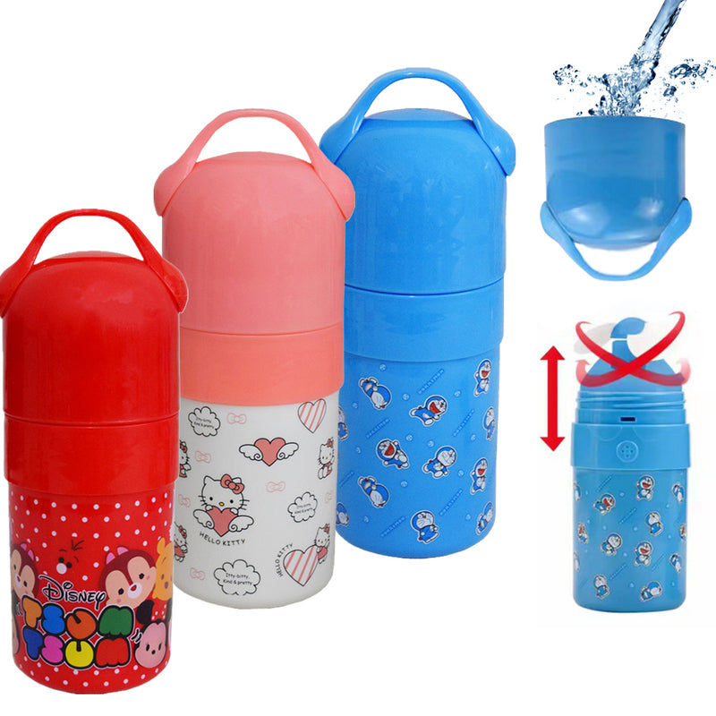idrop 2in 1 Cartoon Design Portable Children Mini Fan Bottle