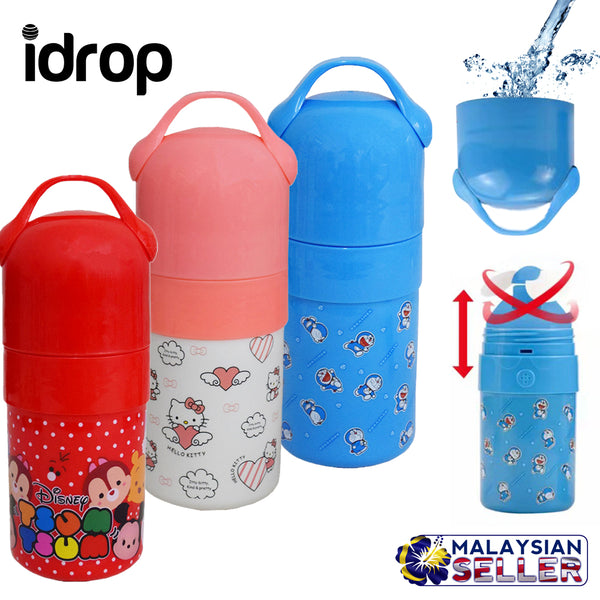 idrop 2in 1 Cartoon Design Portable Children Mini Fan Bottle