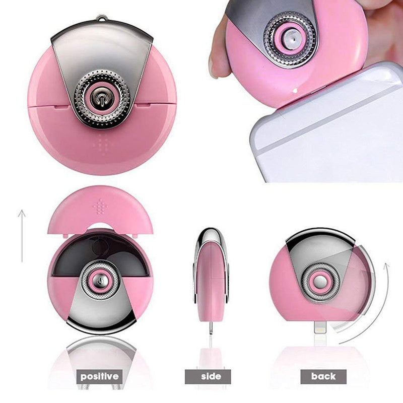 idrop Portable Cell Phone Mini Humidifier Facial Beauty Mist Spray Diffuser  for Android & iPhone