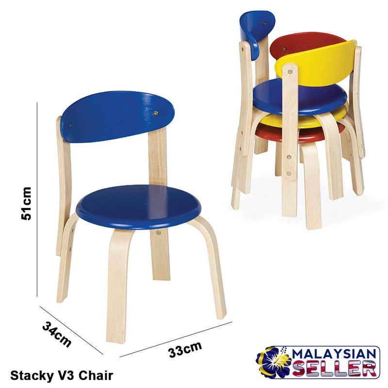 idrop 4 Design Classic Colourful Wood Chair for Kids Children
