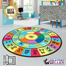 idrop Kids Children Circle Colourful Alphabets & Numbers Carpet for Education And Learning [ CP01 ]