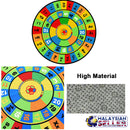 idrop Kids Children Circle Colourful Alphabets & Numbers Carpet for Education And Learning [ CP01 ]