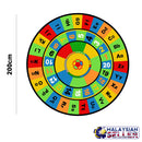 idrop Kids Children Circle Colourful Alphabets & Numbers Carpet for Education And Learning [ CP01 ]