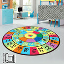 idrop Kids Children Circle Colourful Alphabets & Numbers Carpet for Education And Learning [ CP01 ]