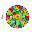idrop Kids Children Circle Colourful Alphabets & Numbers Carpet for Education And Learning [ CP01 ]