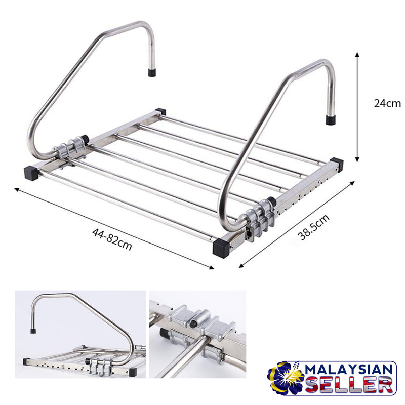 idrop Stainless Steel Foldable Drying Shoes Indoor Clothes Shelves
