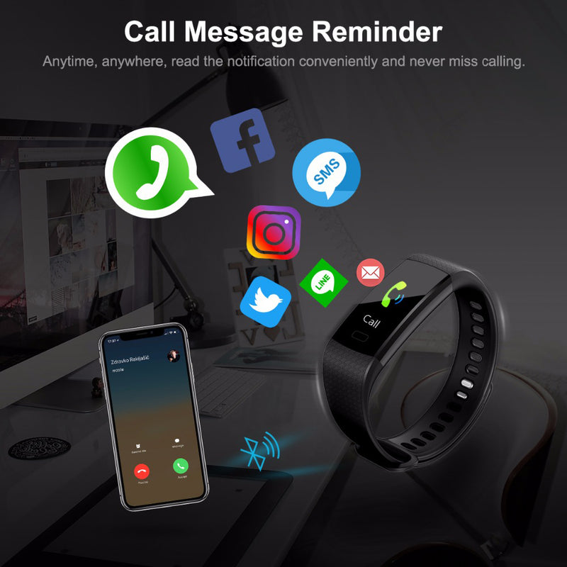 idrop DFit DB07 Smart Sports Bracelet Bluetooth Waterproof Sleep Heart Rate Monitor Smart Watch For Android iOS phone
