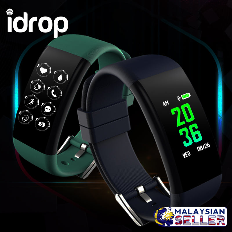 idrop DB11 Color Display Heart Rate Waterproof Smart Watch Bracelet for Android & IOS Phones