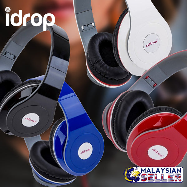 idrop DM-2600 Foldable Stereo Stylish Music Headphone with 3.5mm Cable Universal Headsets