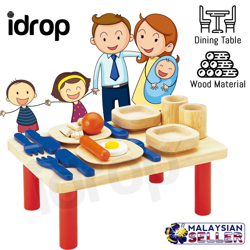 idrop Creative Kids Children Wood Dining Table & Dining Set  [BR-36011]