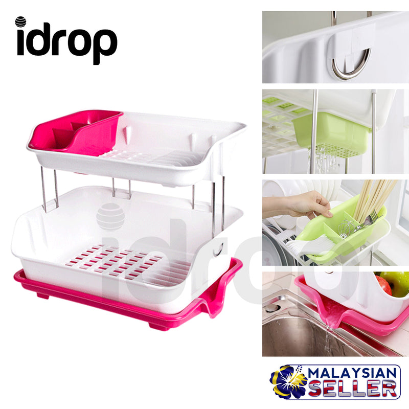 idrop 2 Layer Draining Board - Dish Drying Rack