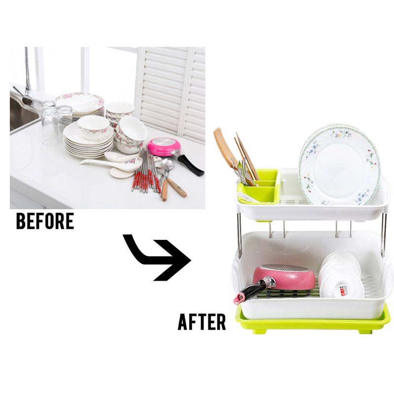 idrop 2 Layer Draining Board - Dish Drying Rack