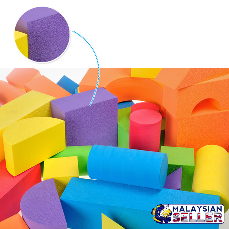 idrop EVA Foam Building Blocks 15pcs with Random Shape For Children Education [ ST-1705 ]