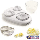 idrop Easy 3 in 1 Compact Egg Slicer Dice Wedge for Kitchen Tool