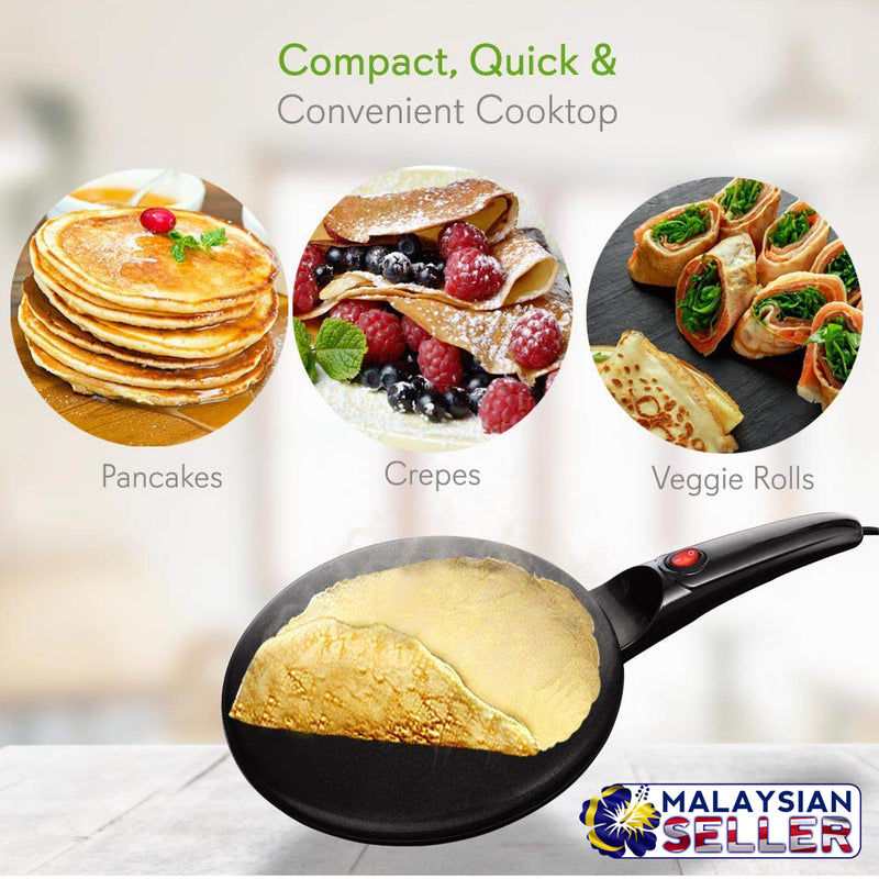 idrop Non-stick 22cm Electric Crepe Maker Pan for kitchen cooking tools