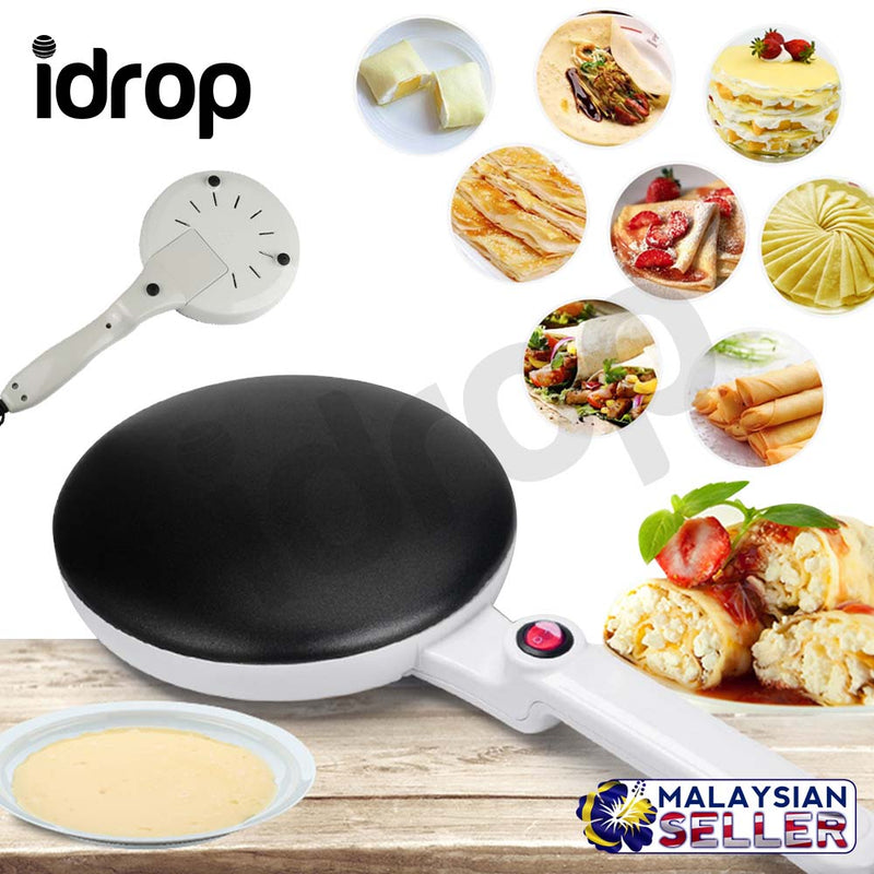 idrop Non-stick Electric Crepe Maker Machine for kitchen cooking tools