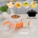 idrop Portable Mini Electric Stewpot with Egg Rack Ceramic liner [0.7L]