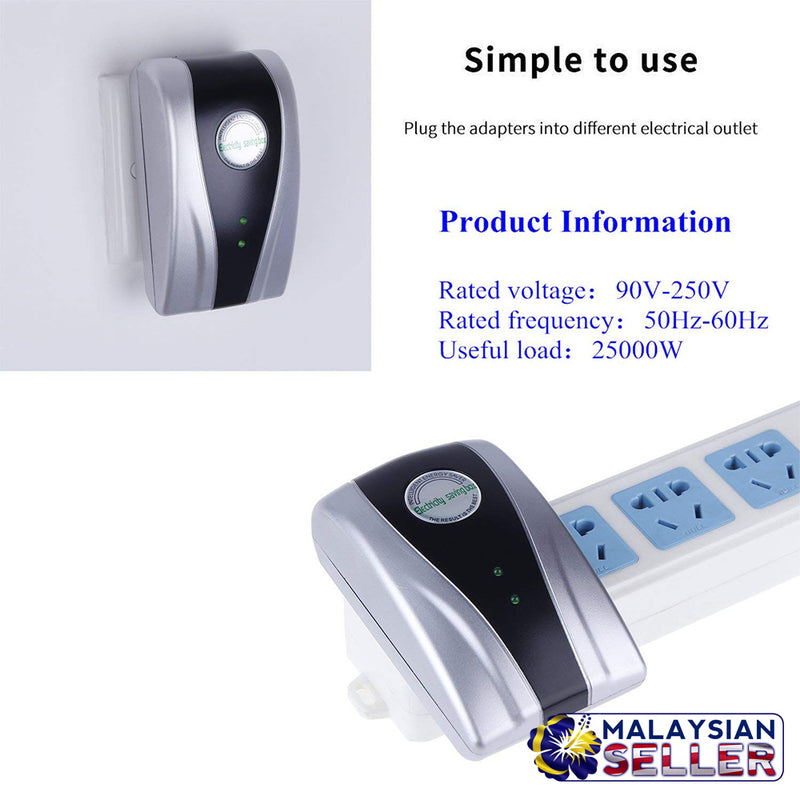 idrop [Malaysia Plug] Electricity Saving Box for Household Office Shop Saver Appliance