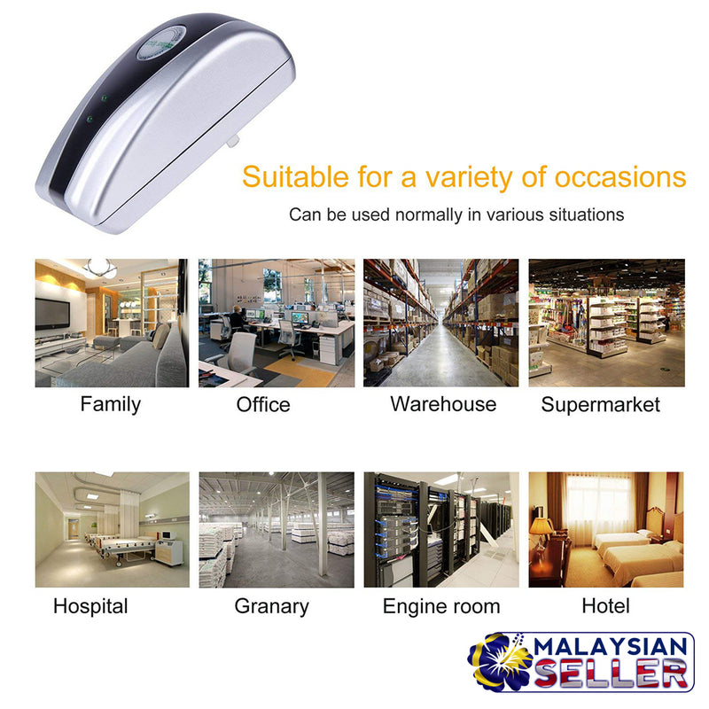 idrop [Malaysia Plug] Electricity Saving Box for Household Office Shop Saver Appliance