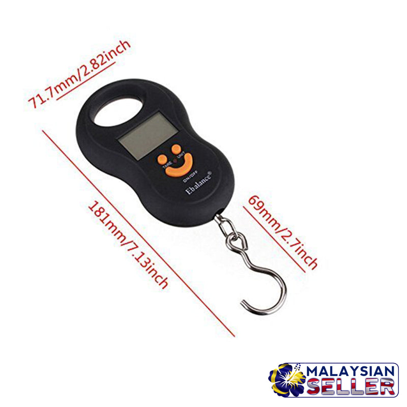 idrop Digital LCD Mini Hanging Electronic Scale Weight for Fishing Luggage 10g~40kg