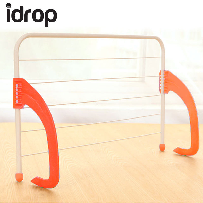 idrop Foldable Multifunction Shelf Drying Racks Household Storage Clothes Hanger