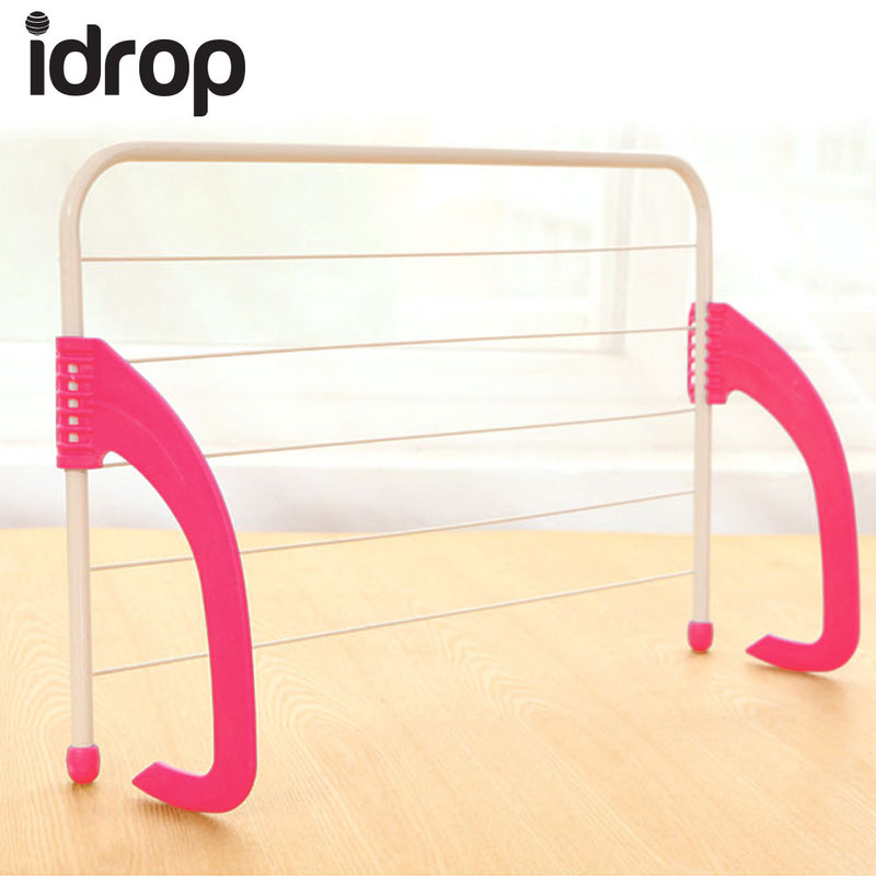 idrop Foldable Multifunction Shelf Drying Racks Household Storage Clothes Hanger