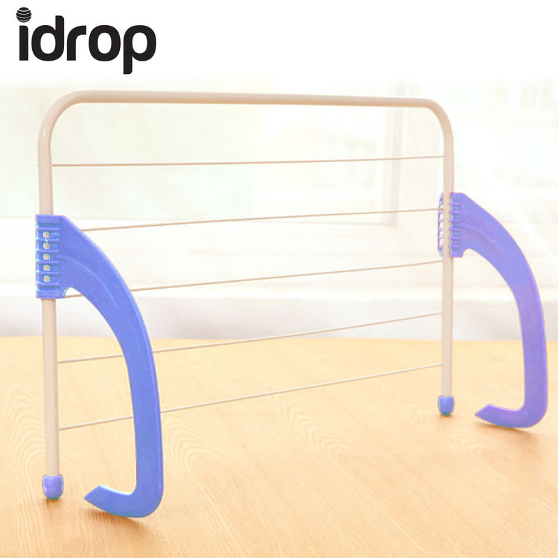 idrop Foldable Multifunction Shelf Drying Racks Household Storage Clothes Hanger