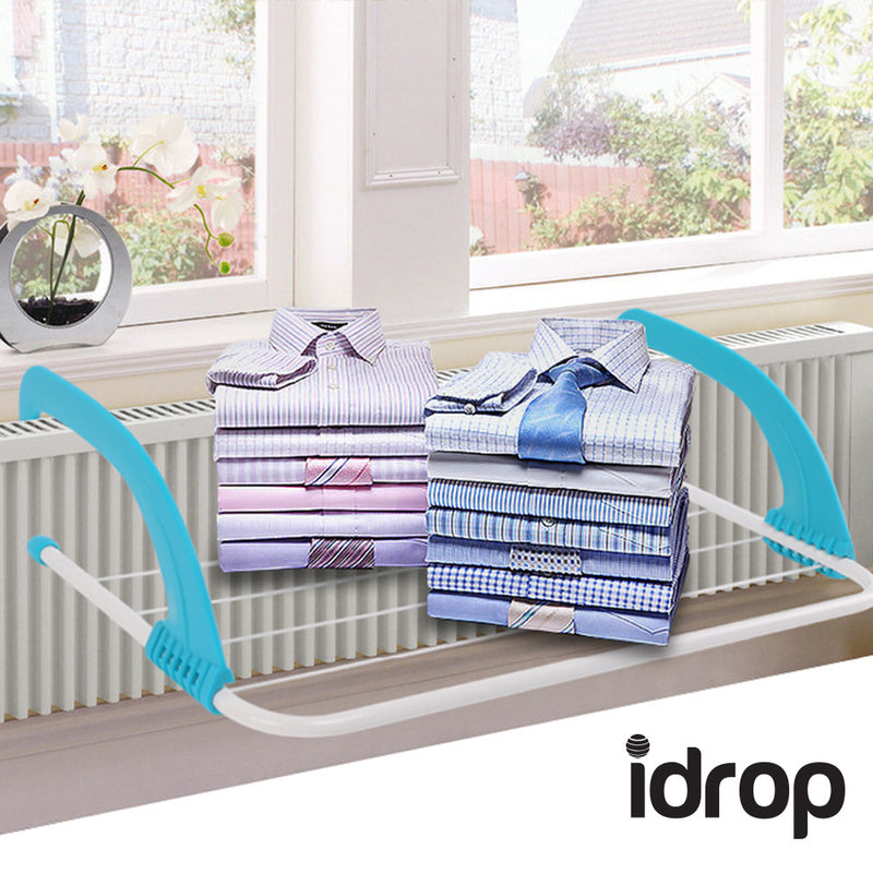 idrop Foldable Multifunction Shelf Drying Racks Household Storage Clothes Hanger