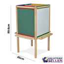 idrop Creative Four Ways Floor Wood Easel for Kids Children [ BR-36031M ]