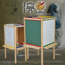 idrop Creative Four Ways Floor Wood Easel for Kids Children [ BR-36031M ]