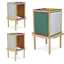idrop Creative Four Ways Floor Wood Easel for Kids Children [ BR-36031M ]