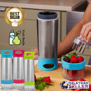 idrop 600ml Stainless Steel Creative Reusable Fruit Bottle for Kitchen Tool