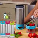 idrop 600ml Stainless Steel Creative Reusable Fruit Bottle for Kitchen Tool