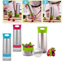 idrop 600ml Stainless Steel Creative Reusable Fruit Bottle for Kitchen Tool