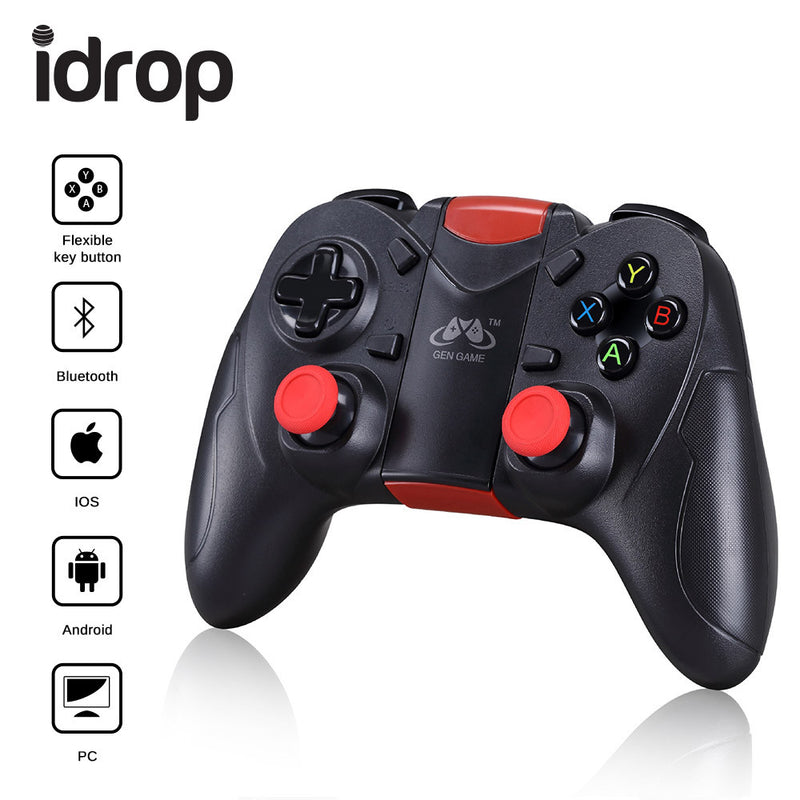 idrop S6 Wireless Bluetooth Controller Gamepad Game Console for Android / IOS / PC / PS4