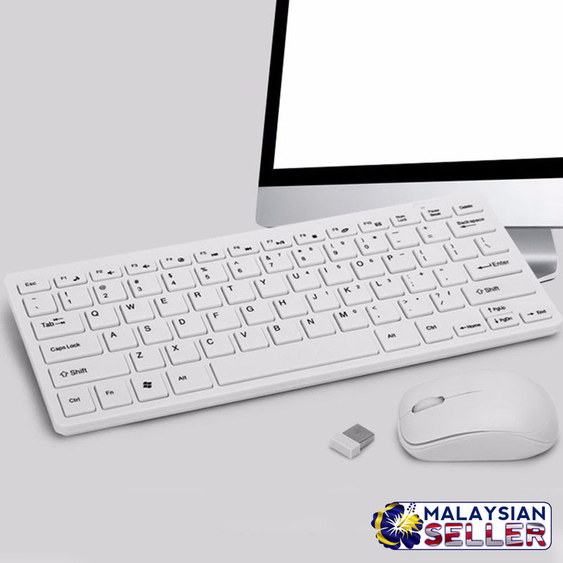idrop HK-03 Ultra Slim Thin Design 2.4GHz Mini Wireless Keyboard Mouse for Home Office PC Laptop Desktop Computer Keyboard Set